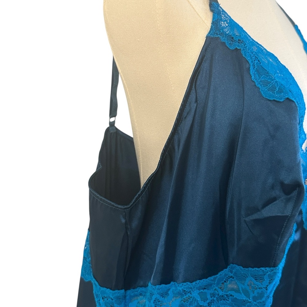Adore Me Midnight Blue Chemise with Lace Accents - Picture 7 of 12